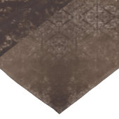 glanzend brons | Rich Brown Glam Damask Tafelkleed (Gekanteld)