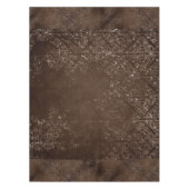 glanzend brons | Rich Brown Glam Damask Tafelkleed (Voorkant)