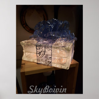 glanzend cadeau poster