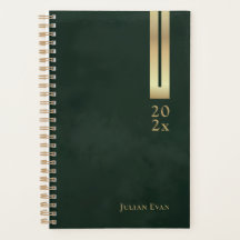 Glanzend  Dark Emerald Green & Gold Niet gedateerd