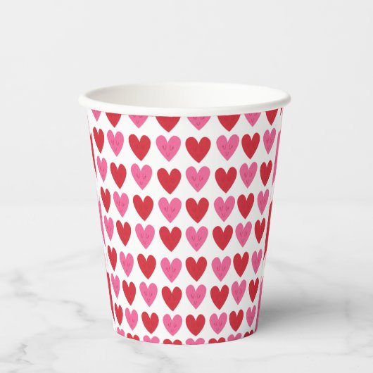Glanzend design-papier papieren bekers (Voorkant)