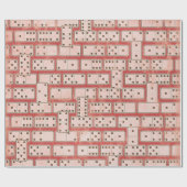 Glanzend Domino Wrapping Paper Cadeaupapier (Vlak)