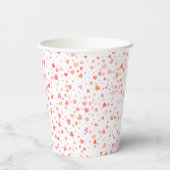 Glanzend en prachtig design-papier papieren bekers (Achterkant)