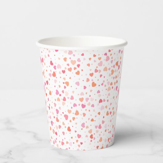 Glanzend en prachtig design-papier papieren bekers (Achterkant)
