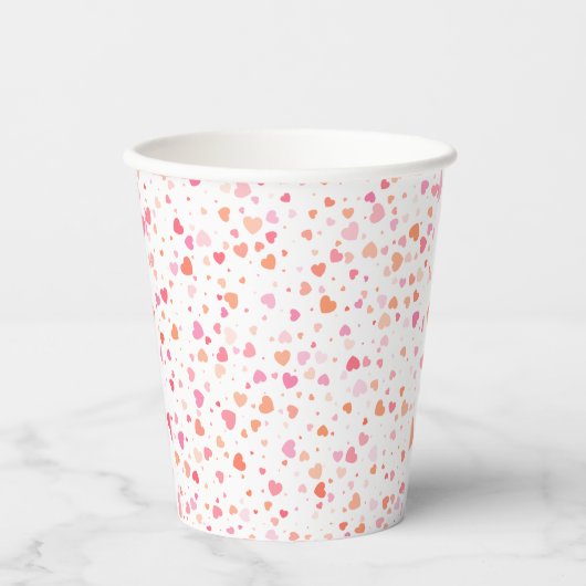 Glanzend en prachtig design-papier papieren bekers (Voorkant)