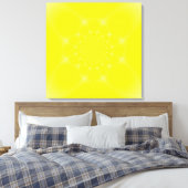 Glanzend Geel Canvas Afdruk (Insitu (Slaapkamer))