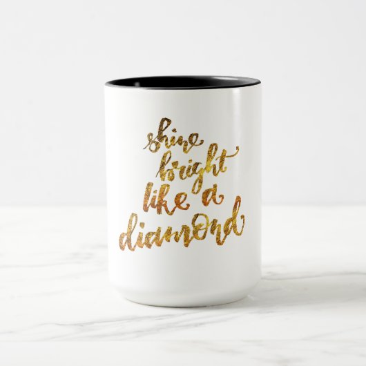 Glanzend glanzend als een diamant mok (Midden)