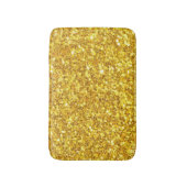 Glanzend goud en witte glitter badmat (Voorkant Verticaal)