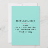 Glanzend Goud VIP op Teal Kaart (Achterkant)