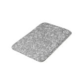 Glanzend grijs en wit glitter badmat (Gekanteld)