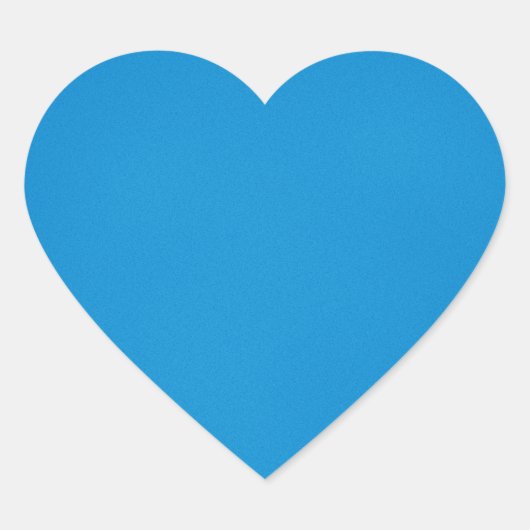Glanzend heldere blauwe achtergrond hart sticker (Voorkant)