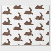 Glanzend inpakpapier, chocolade Pasen Cadeaupapier (Vlak)