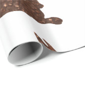 Glanzend inpakpapier, chocolade Pasen Cadeaupapier (Rol Hoek)