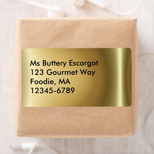 Glanzend koper ~ label (Insitu)