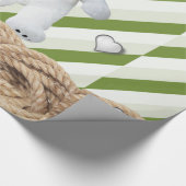 Glanzend kronkelpapier Teddy Bear Rope Cadeaupapier (Hoek)
