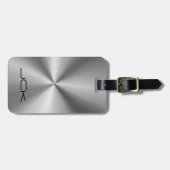 Glanzend Metallic Design Roestvrij Staal Kijk Bagagelabel (Voorkant horizontaal)