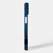 Glanzend metallic levendig blauw abstract Custom N Case-Mate iPhone Case (Achterkant / Rechts)
