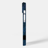 Glanzend metallic levendig blauw abstract Custom N Case-Mate iPhone Case (Achterkant / Links)