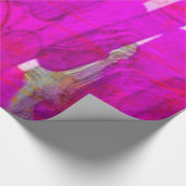 glanzend metallisch roze kleurstof, verpakt papier (Hoek)