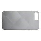Glanzend Modern Geruit Metaal Zilver Case-Mate iPhone Case (Achterkant (Horizontaal))