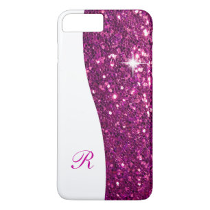 Glanzend Monogram Bling iPhone 8 Plus / 7 Plus Hoesje