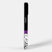 Glanzend Monogram Mode Rhinestone Damast Case-Mate iPhone Case (Achterkant / Rechts)