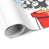 Glanzend omlooppapier, regenboogwolken cadeaupapier (Rol Hoek)