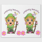 Glanzend omslagpapier, Magisch onfeilbaar Cadeaupapier (Vlak)