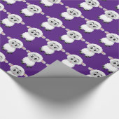 Glanzend omslagpapier, Paars schapenvlees Cadeaupapier (Hoek)