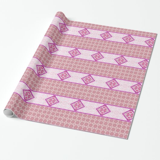 Glanzend opvulpapier cadeaupapier (Uitgerold)