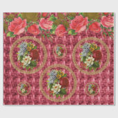 Glanzend opvulpapier Victoriaans Cadeaupapier (Vlak)