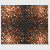 Glanzend oranje bruin koper cadeaupapier (Vlak)