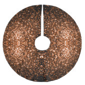 Glanzend oranje bruin koper kerstboom rok (Voorkant)