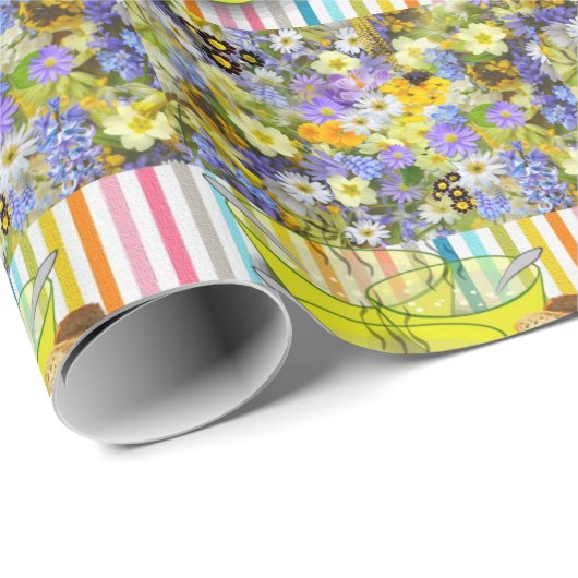Glanzend papier met onmiddellijke verpakking Flora (Rol Hoek)