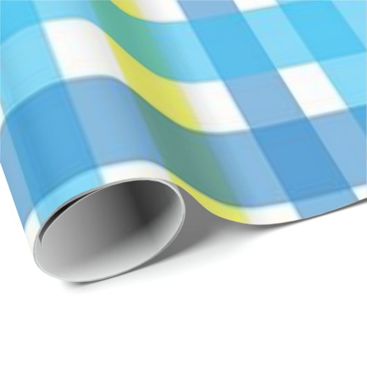 Glanzend papier met vulling Blauw gele plaat (Rol Hoek)