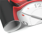 Glanzend papier voor rode waarschuwingsklok (Rol Hoek)