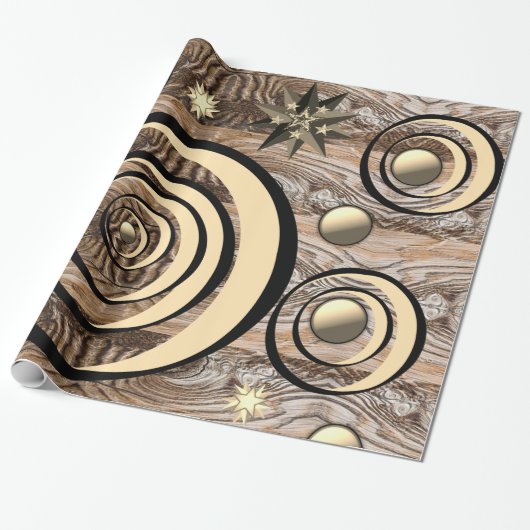 Glanzend papierhout voor onmiddellijke verpakking cadeaupapier (Uitgerold)