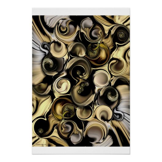 Glanzend Poster "Dimension versus Shape" Perfect Poster (Voorkant)