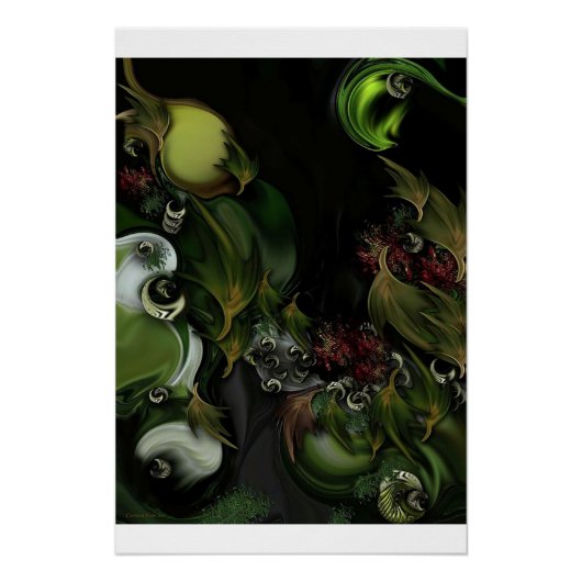 Glanzend Poster voor de "tuin van het geduld" Perfect Poster (Voorkant)