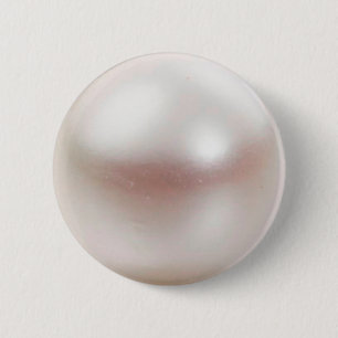 Glanzend realistische parelstructuur ronde button 5,7 cm