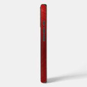 Glanzend rood metallic design Case-Mate iPhone case (Achterkant / Links)