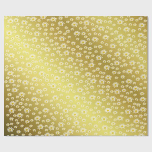 Glanzend, schaars, papier, geel, mooi, bloemig, cadeaupapier (Vlak)