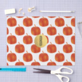 Glanzend Sinaasappel Herfst Pompoen Gold Glam Cust Tissuepapier (Craft)