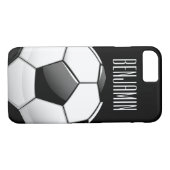 Glanzend Voetbal Case-Mate iPhone Case (Achterkant (Horizontaal))