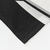 Glanzend Voetbal zwart Fleece Deken (Hoek)