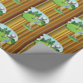 Glanzend wrappend papier, Golfer Golfballs Cadeaupapier (Hoek)