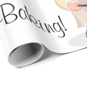 Glanzend wrapppapier, bakkerijkwas cadeaupapier