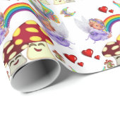 Glanzend wrapppapier, engels botervliegenpaddensto cadeaupapier (Rol Hoek)