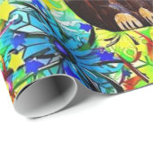 Glanzend wrapppapier, keukenpapier, flessenhaar cadeaupapier (Rol Hoek)