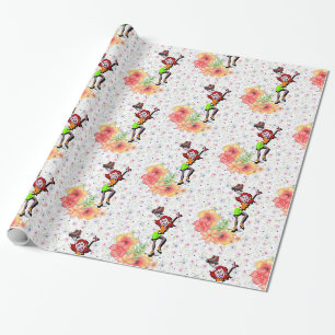 Glanzend wrapppapier, skateboardpapier cadeaupapier